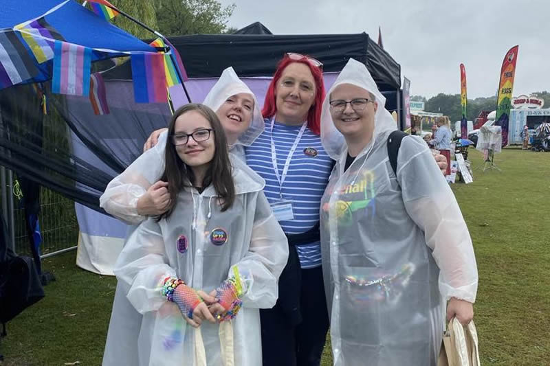 Sparkling Glitter In The Rain With DRCS At Chesterfield Pride Sparkling Glitter In The Rain With DRCS At Chesterfield Pride